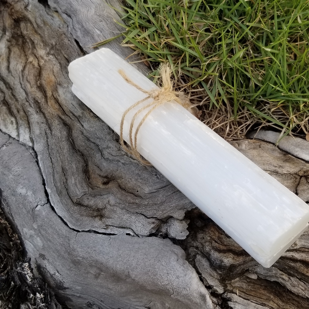 (SOLD LOCALLY) Two Selenite Wands